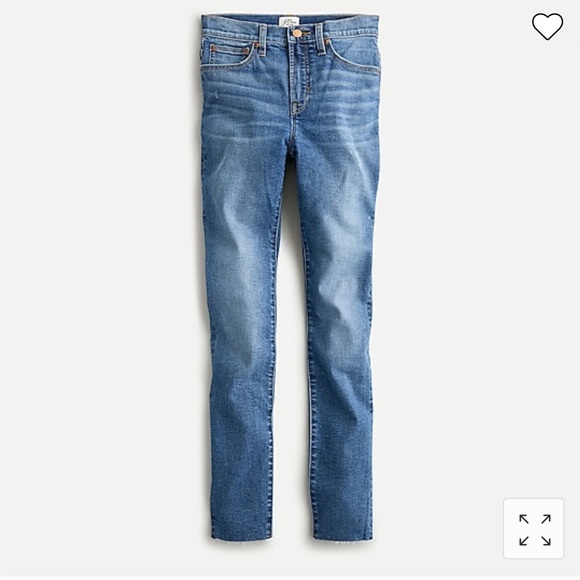J CREW - 10" highest-rise toothpick jean in Saybrook wash